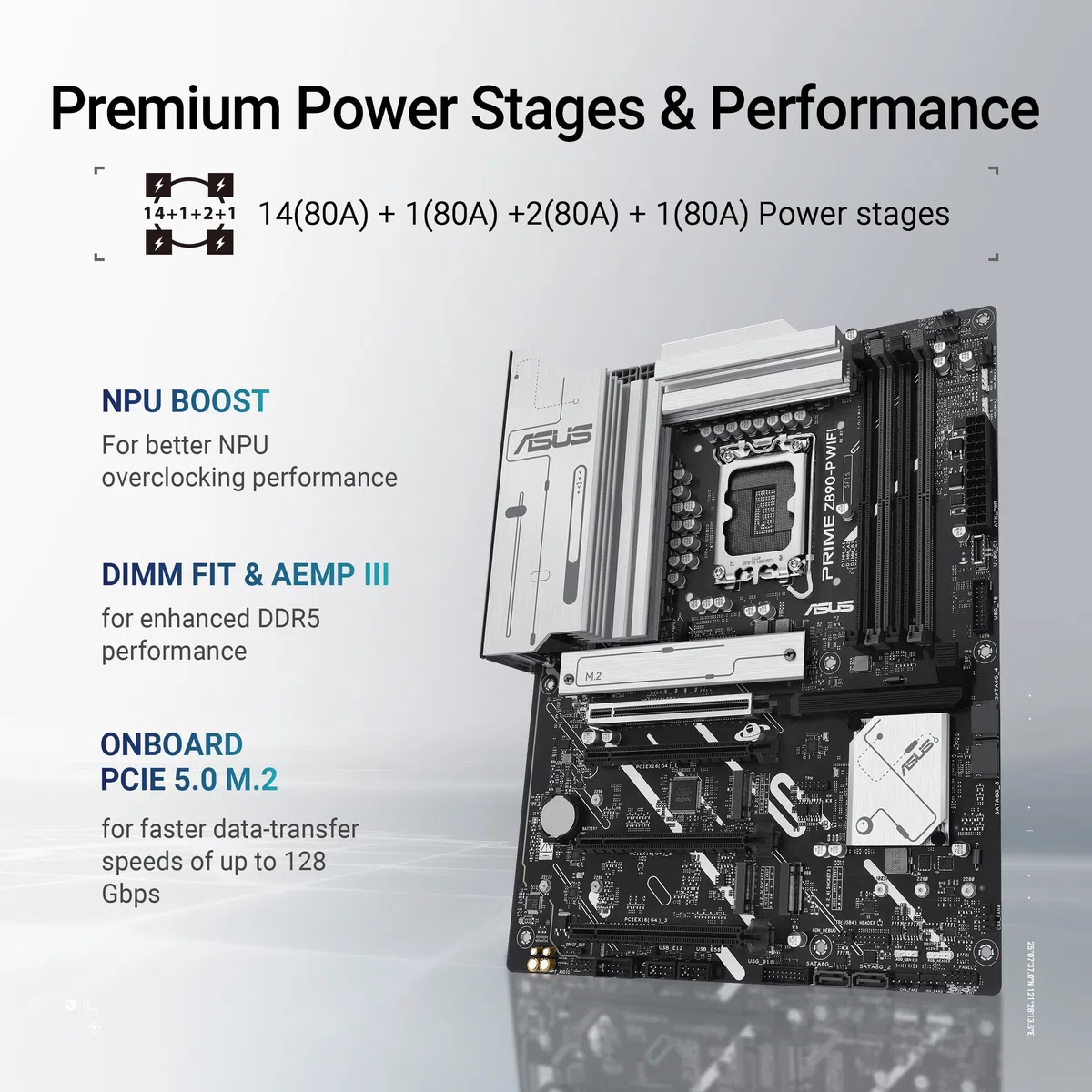ASUS PRIME Z890-P WIFI Intel Z890 LGA 1851 (Socket V1) ATX