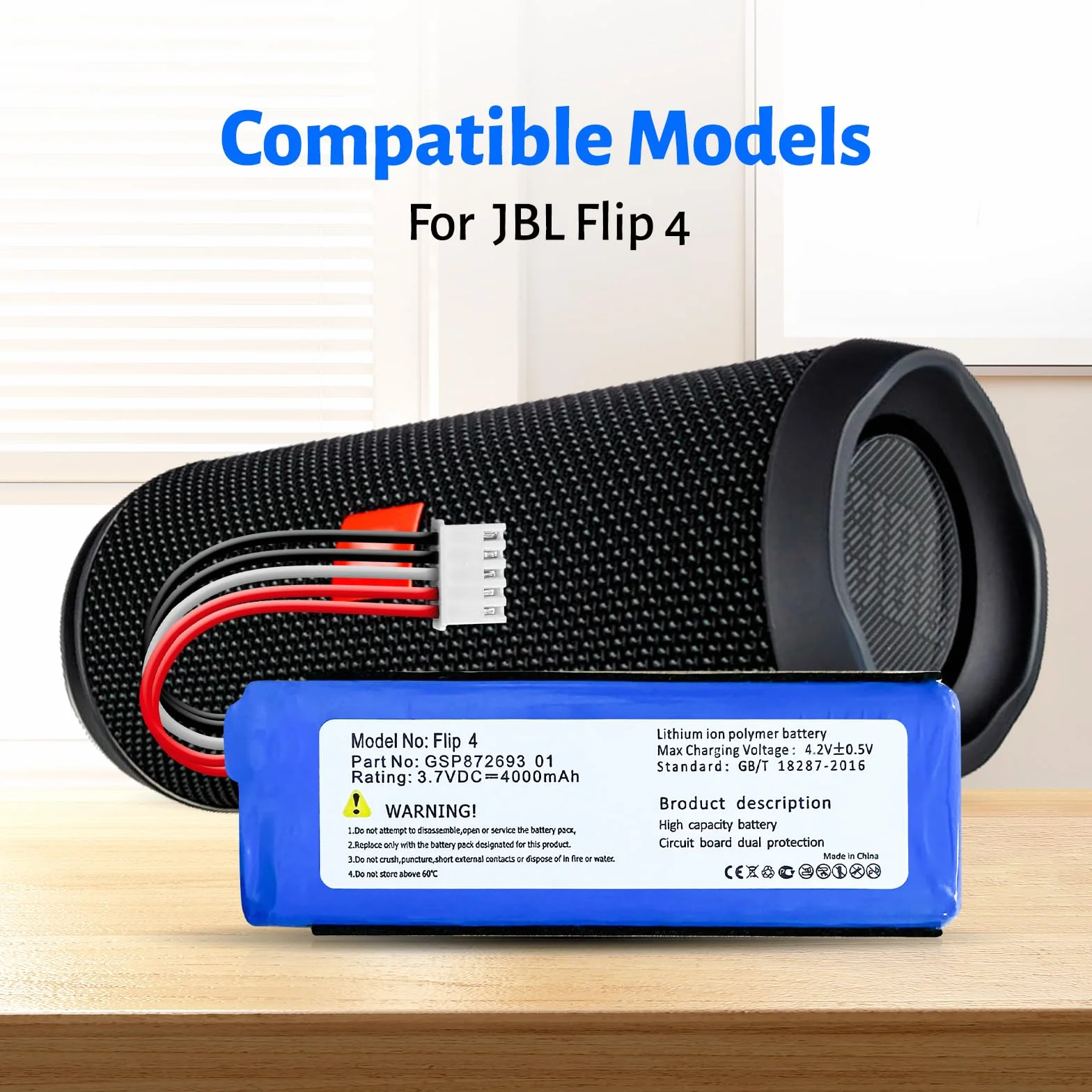 Bateria 4000 mAh do JBL Flip 4 Special Edition z narzędziami naprawczymi