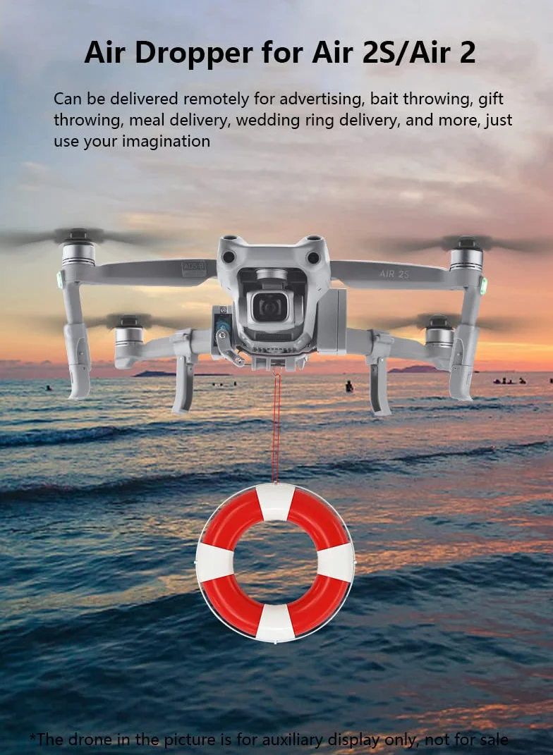 WANGCL Air Dropping Thrower Quick Release System Kit with Landing Gears for DJI MAVIC AIR 2 Drone