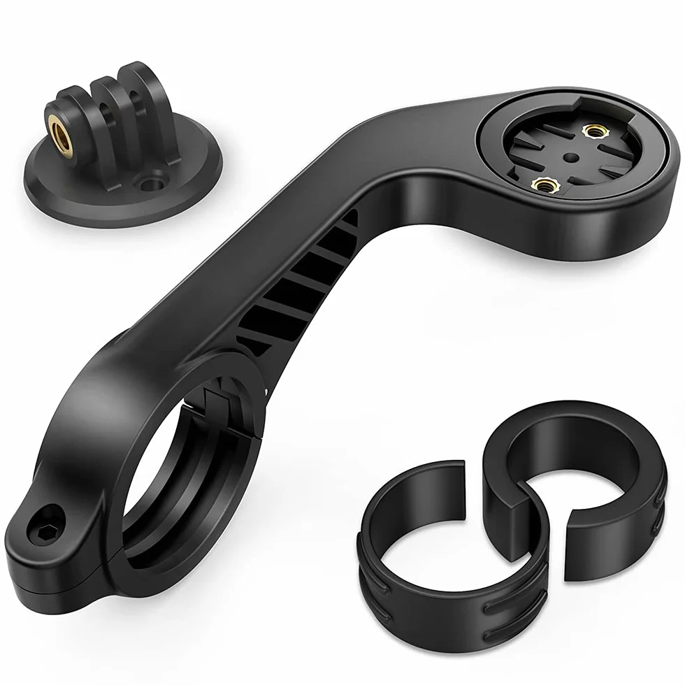TUSITA Przedni Uchwyt Kompatybilny z Garmin Bike GPS Computer,XOSS G/G+,iGPSPORT GPS - Rowerowe Kierownica 25,4 mm 31,8 mm Uchwyt na światło Uchwyt Kamery - Rower Combo Rozszerzone Mocowanie Szosowe