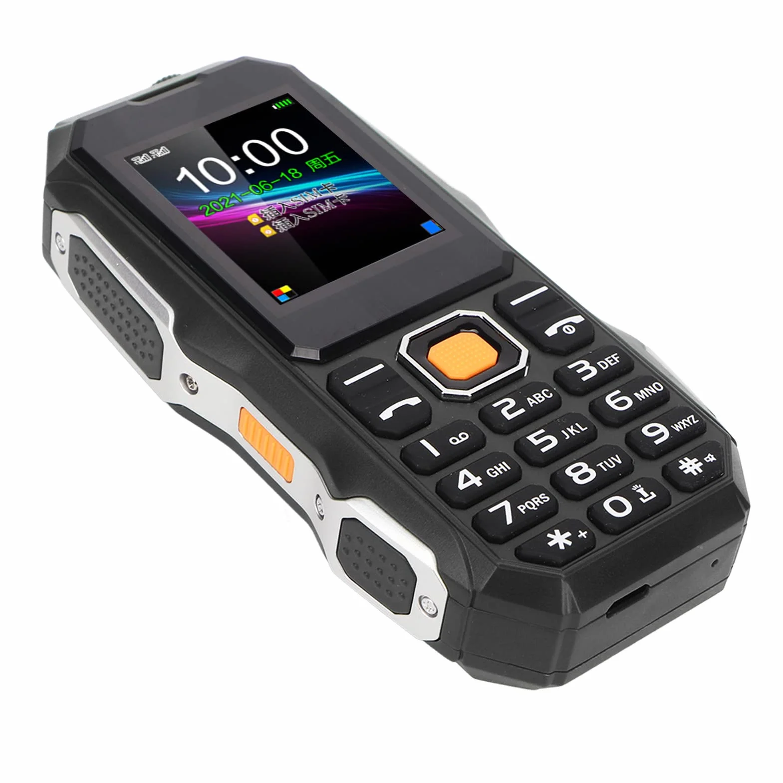 CCYLEZ Starszy telefon komórkowy, aparat 0,3 megapikseli, rodzina telefonów komórkowych dla seniorów, silny sygnał 1,8 cala do słuchania wiadomości (czarny)