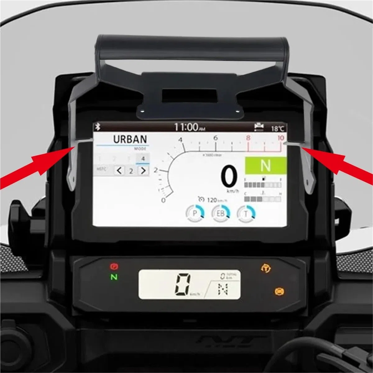 Stojak na nawigację GPS, stojak na telefon motocyklowy, pasuje do Honda NT 1100 2025, części i akcesoria do stojaka na nawigację Motocyklowy uchwyt do nawigacji(12-22MM)