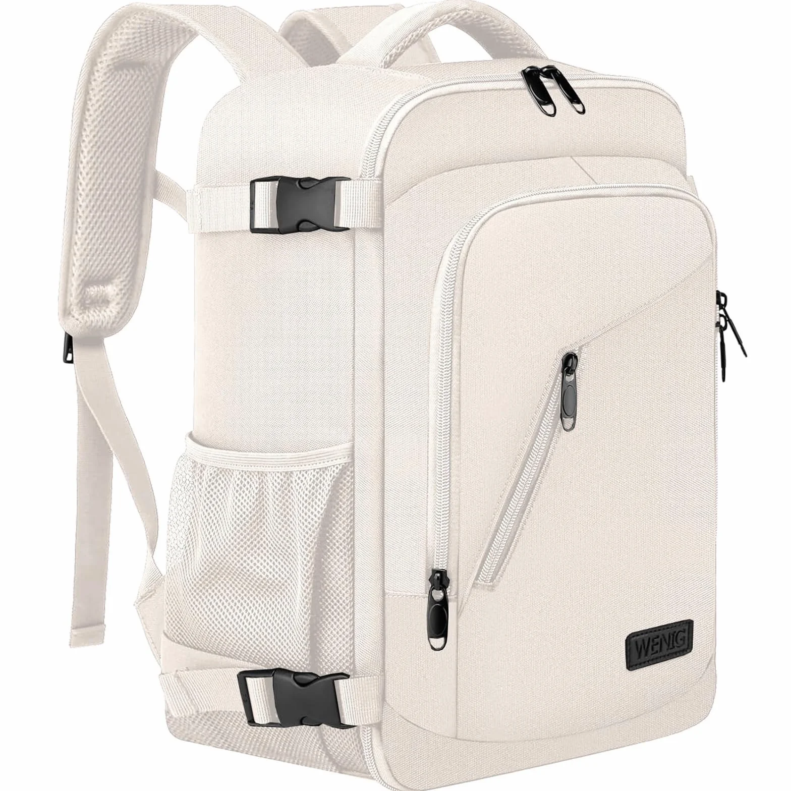 Plecak podróżny z przyłączem USB, beżowy, 40 x 20 x