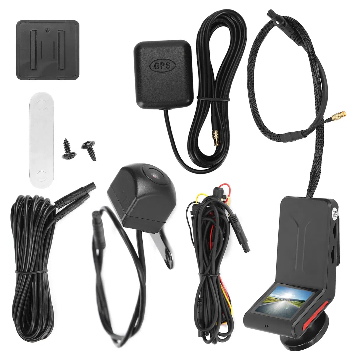 Bewinner Kamera Samochodowa DualLens K18 4G z WIFI GPS 1080P Rejestrator Jazdy do Zdalnego Monitorowania, Noktowizora, 24-godzinnego Monitorowania Bezpieczeństwa Samochodu