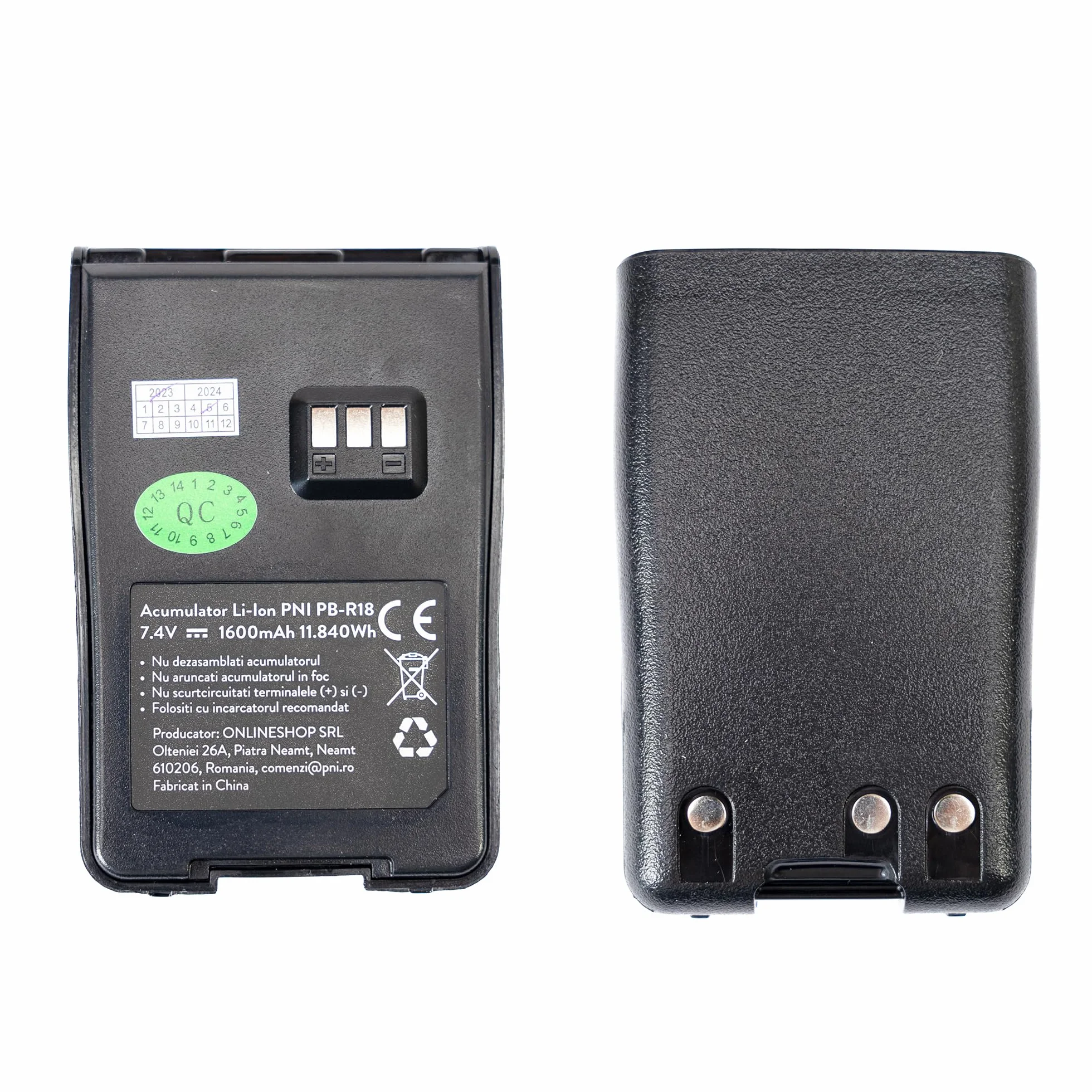Bateria PNI PB-R18 do przenośnej stacji radiowej PNI PMR R18, Li-Ion, 1600mAh, 7,4V