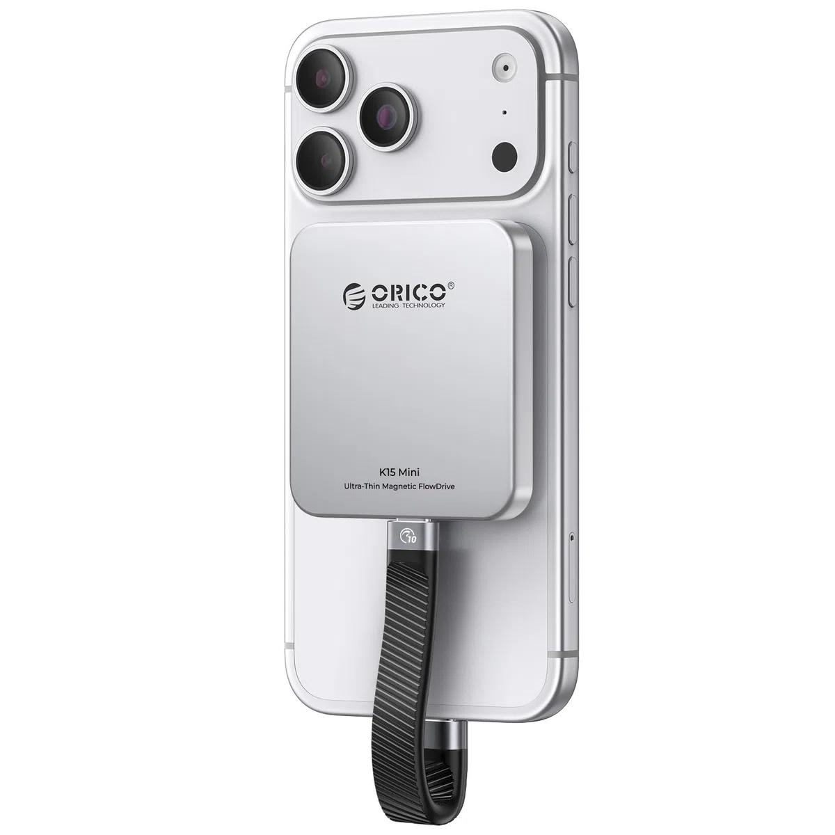 ORICO 128 GB magnetyczny zewnętrzny dysk SSD, stop aluminium, do 150 MB/s | Zewnętrzny dysk SSD, pamięć mobilna Plug & Play do iPhone'a, Android, laptopa, idealna dla studentów, domu i biura
