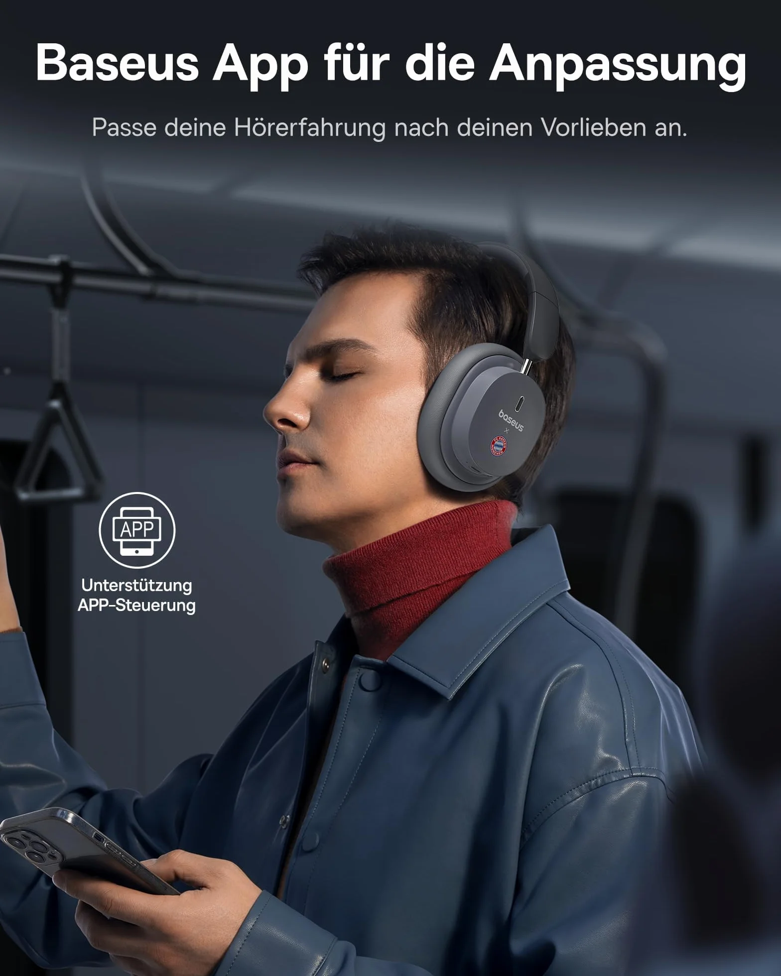 Baseus D05 – słuchawki douszne Bluetooth z mocnym basem, 50 godzin odtwarzania, wyraźne rozmowy z ENC, izolacja hałasu, wygodne dopasowanie, lekkie i składane słuchawki