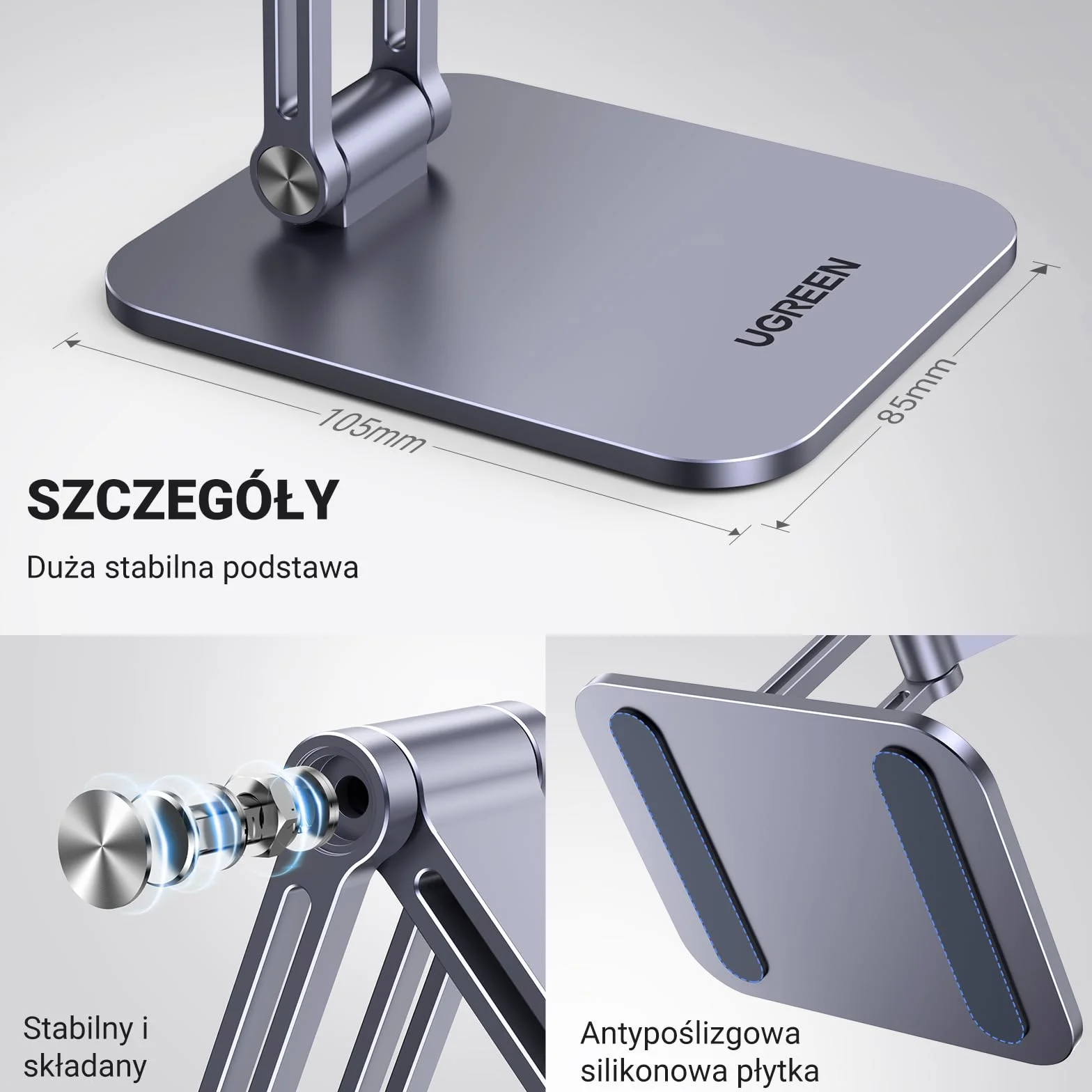 UGREEN Magnetyczny stojak na telefon komórkowy Magsafe Uchwyt do iPhone 14 Pro Max, Galaxy S23 Ultra