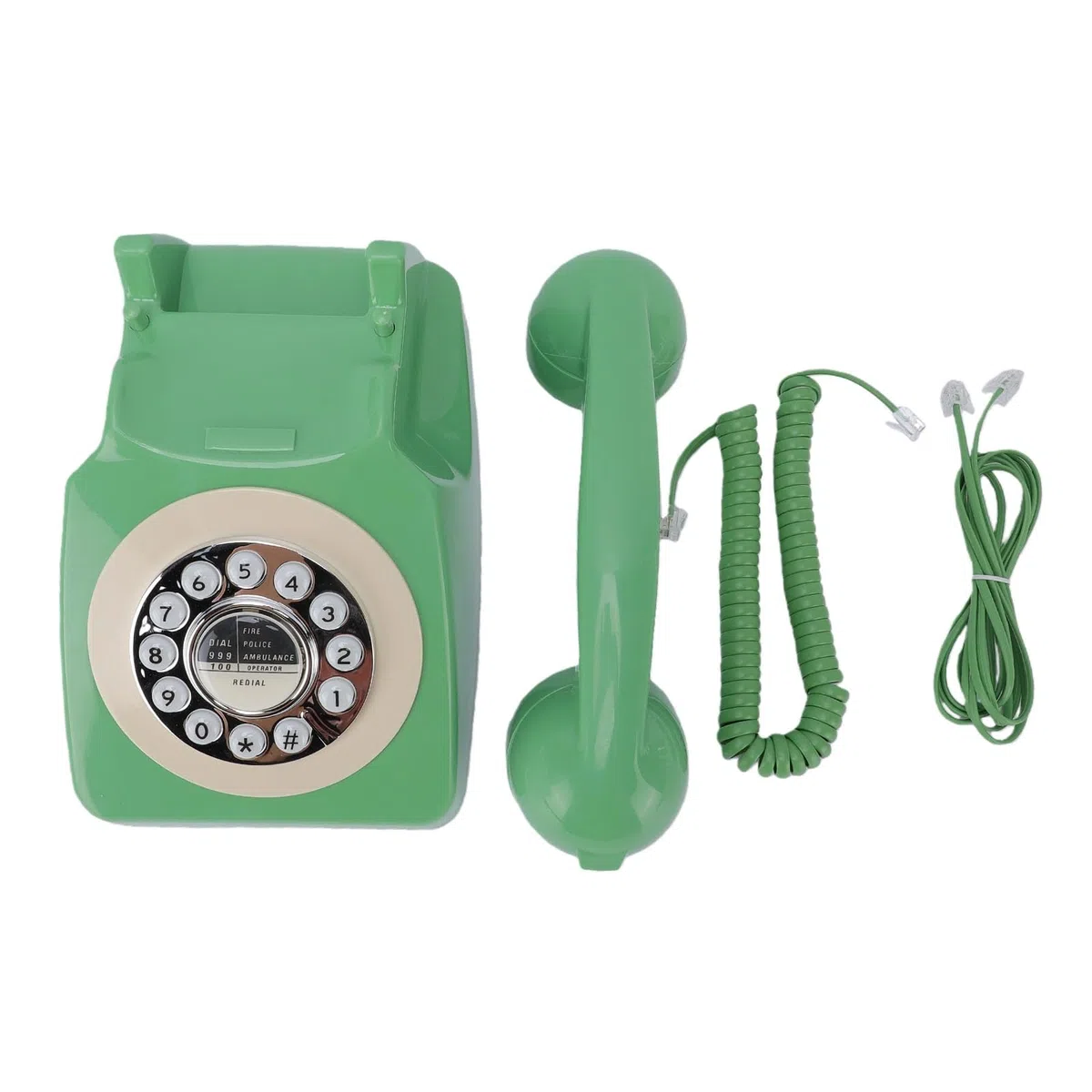 GOWENIC Przewodowy Telefon Stacjonarny w Stylu Retro z Przyciskami Ponownego Wybierania Zapewniającymi Bezpieczeństwo w Przypadku Awarii Zasilania i Klasycznym Wystrojem Domu dla Osób Starszych,