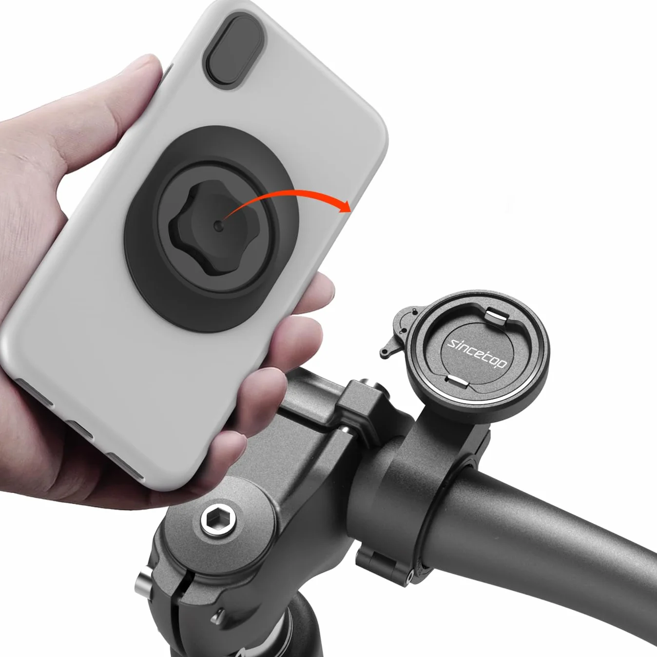 Uchwyt na telefon do roweru, uchwyt na telefon do motocykla z uniwersalnym adapterem, przedni uchwyt na kierownicę roweru górskiego, skutera, elektrycznego, MTB i roweru szosowego -Seria C - 1. gen】
