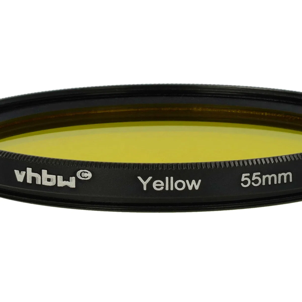 vhbw Uniwersalny kolorowy filtr żółty do obiektywów aparatu z gwintem filtra 55 mm - żółty filtr