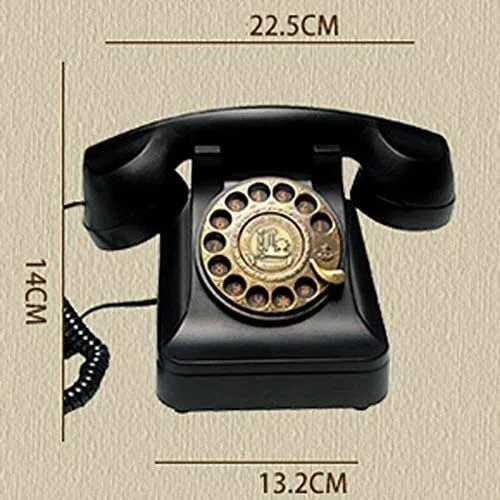 Telefon Domowy Telefon Stacjonarny Telefon Retro Telefon Zabytkowy Telefon Domowy Do Pokoju Gościnnego Telefon Z Tarczą Obrotową Telefon Głośnomówiący Ponowne Wybier