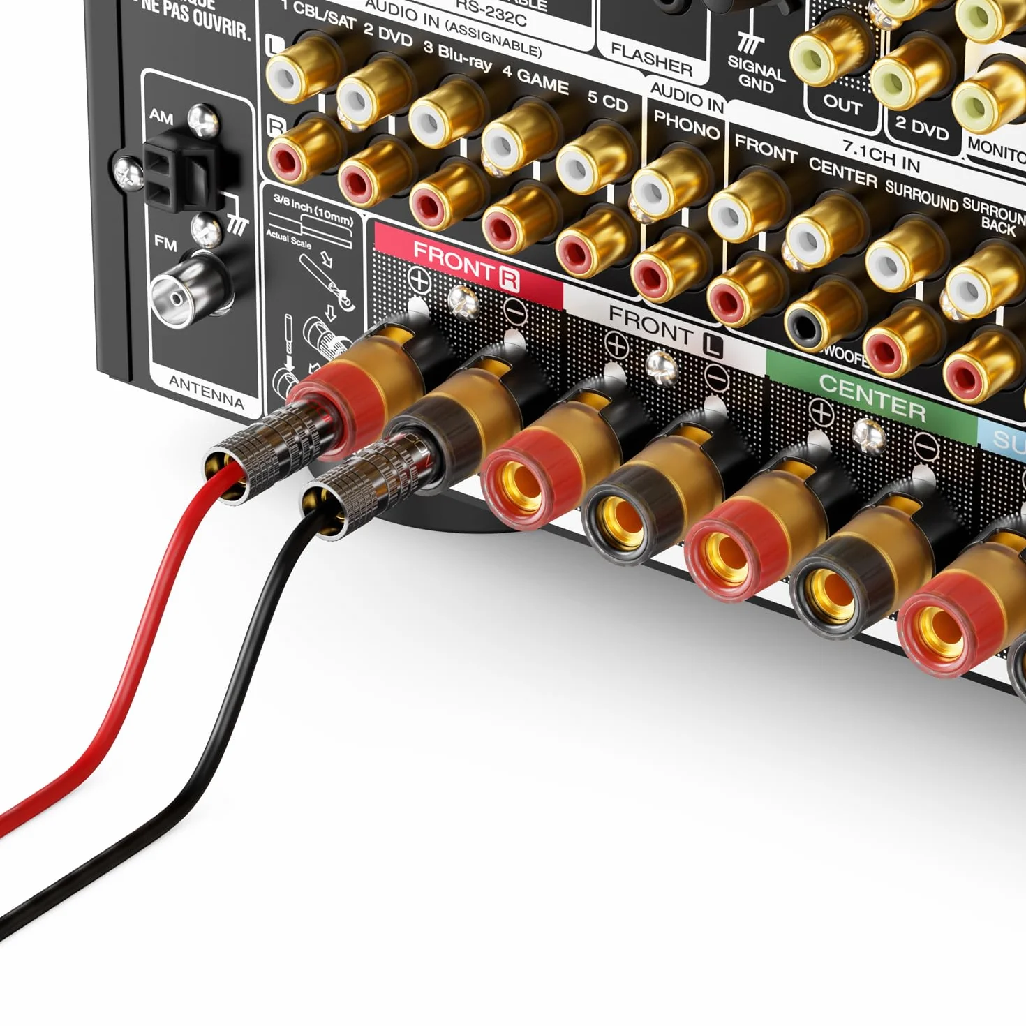 deleyCON 20 Sztuk Wtyki Bananowe Zestaw - Pozłacane Przykręcane za Kabel Głośnikowy 0,75 mm - 4,5 mm & np. HiFi Audio Kino Domowe Amplituner - Szary