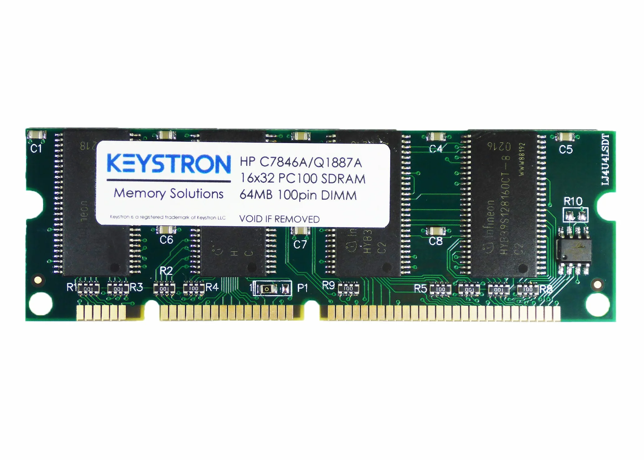 HP C3913 C7846 Q1887 Q7708ax 64MB 100-pin SDRAM PC100 do Color LaserJet 1200 1200SE 1200N 1220 1320 1300 1300N