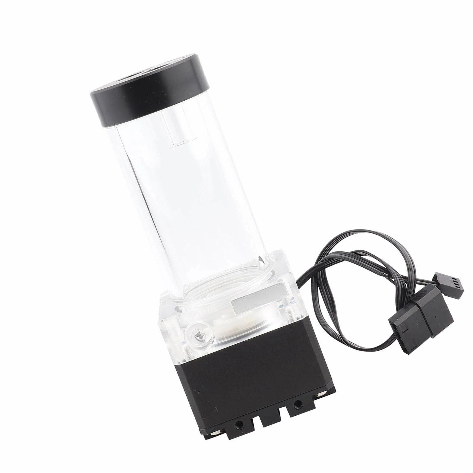 Cosiki Pompa PC o Wydajności 650 L/h i Szybkim Rozpraszaniu Ciepła Głowica Pompy o średnicy 3,5 Metra do Chłodzenia wodą Komputera (17cm)
