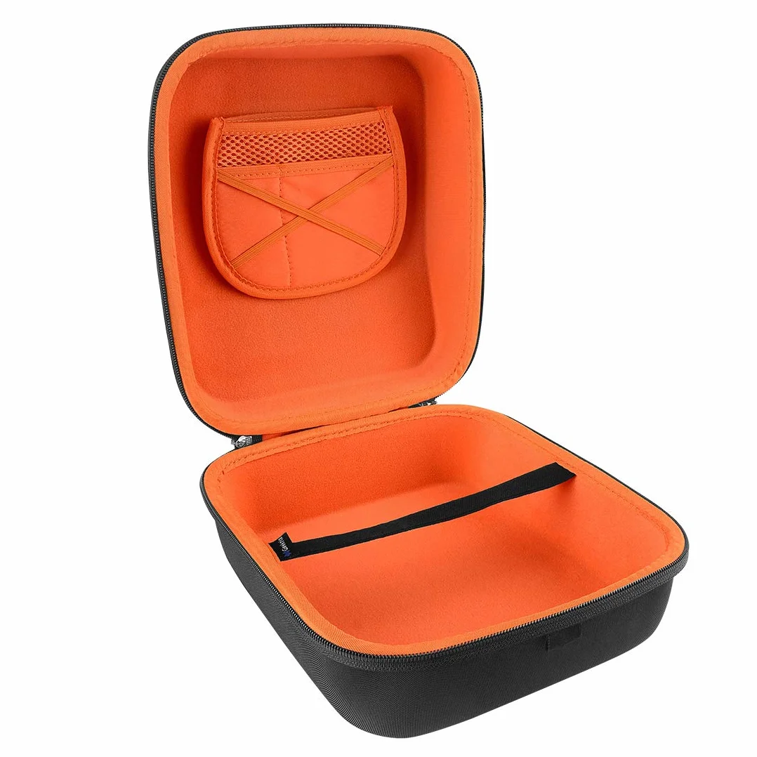 Etui na słuchawki Geekria Shield kompatybilne z Audio-Technica ATH-R30/R50x/AD900X/AD500X/R70X i więcej, zamienny pokrowiec podróżny z twardą skorupą z przechowywaniem kabli (Czarny)