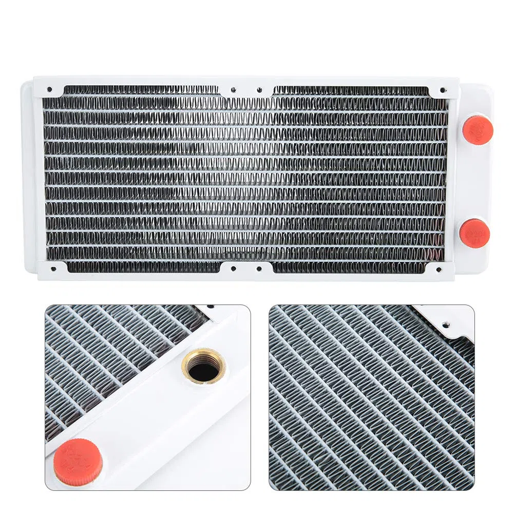 aqxreight 12-rurowy Miedziany Radiator Chłodzący z Mosiężnymi Zbiornikami Zapewniający Efektywne Odprowadzanie Ciepła Procesora Wysokowydajna Chłodnica do Komputerów do Gier i Stacji Roboczych