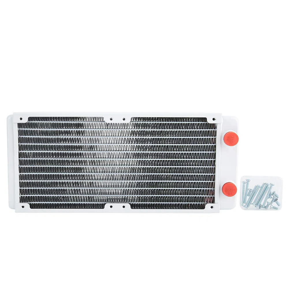 aqxreight 12-rurowy Miedziany Radiator Chłodzący z Mosiężnymi Zbiornikami Zapewniający Efektywne Odprowadzanie Ciepła Procesora Wysokowydajna Chłodnica do Komputerów do Gier i Stacji Roboczych