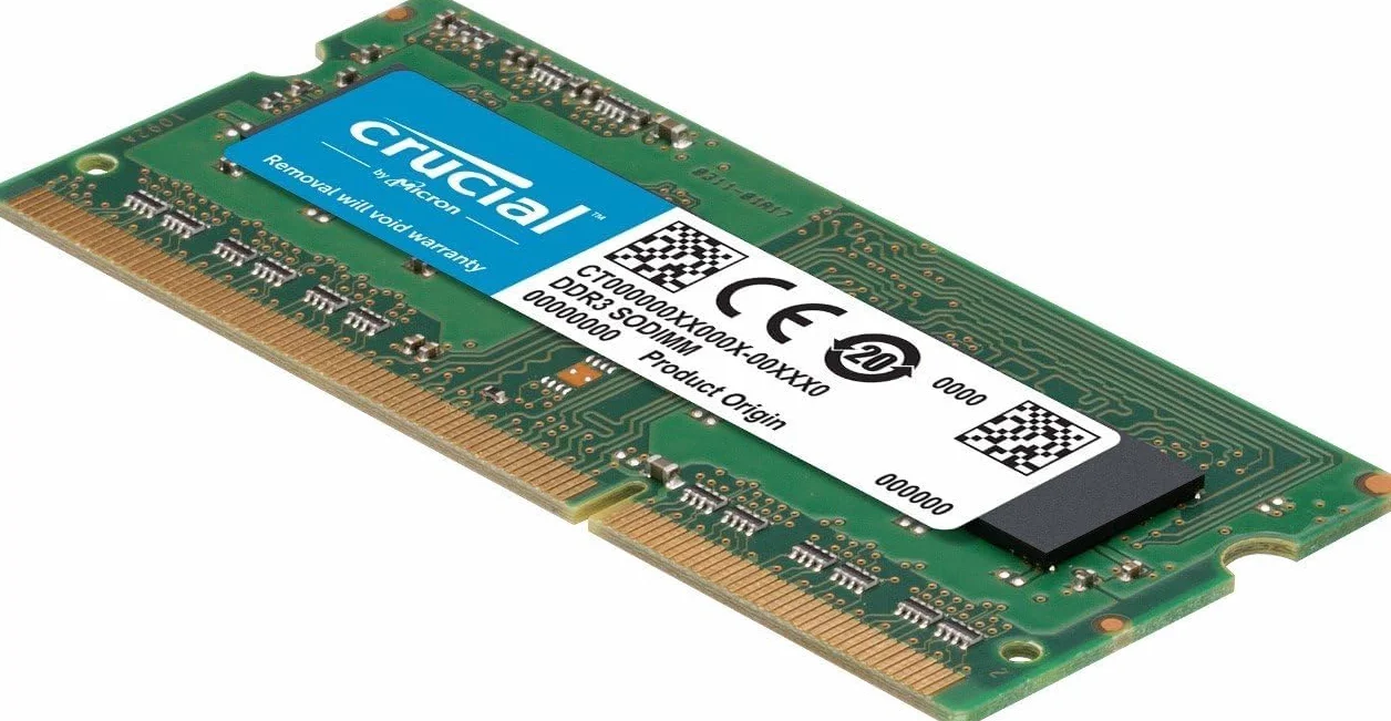 Crucial 8 GB DDR3L 1600 MHz SO-DIMM PC3L-12800 204-pin 1.35 V Notebook RAM
