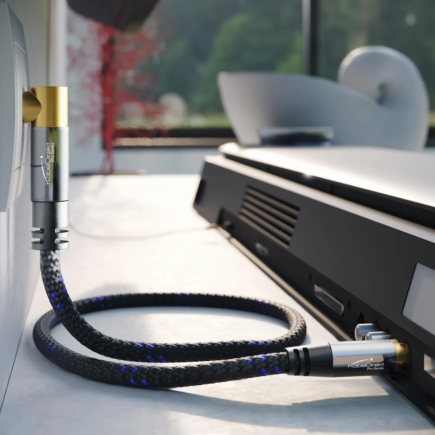 KabelDirekt – Przewód nadziemny HDTV 75 omów, z końcówką 90° – 7,5 m – męskie złącze koncentryczne > proste koncentryczne złącze żeńskie, spleciony, koncentryczny przewód do TV, DVB-T2, DVB-C, DVB-S