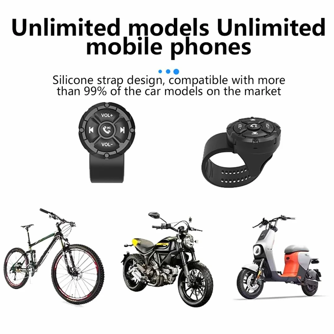Bezprzewodowy pilot Bluetooth IP67 wodoodporny przycisk multimedialny do telefonu samochodu