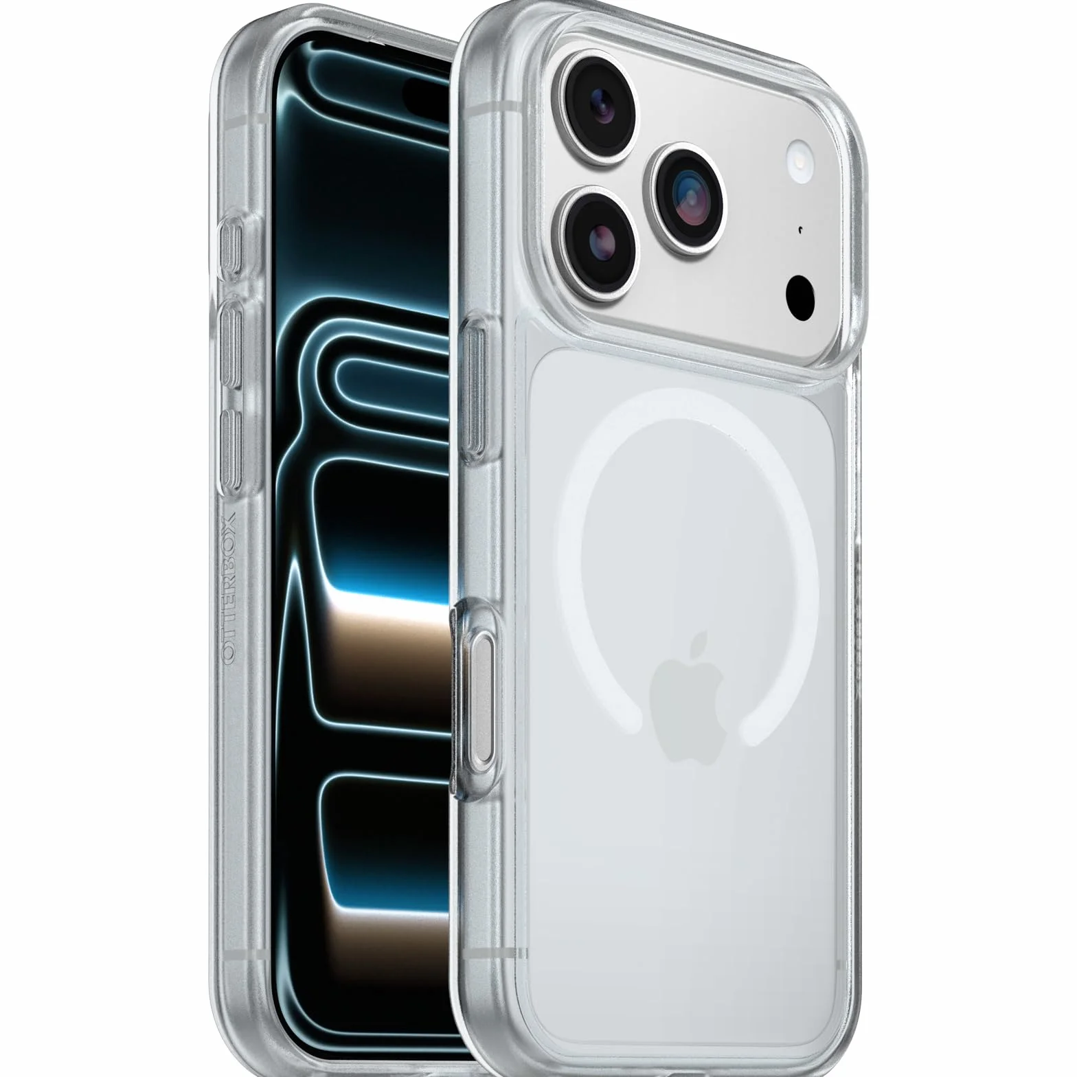 OtterBox React Series MagSafe Etui do iPhone 17 Pro, Odporne na Wstrząsy i Upadki, Przetestowane Zgodnie ze Standardami Wojskowymi, Przezroczyste