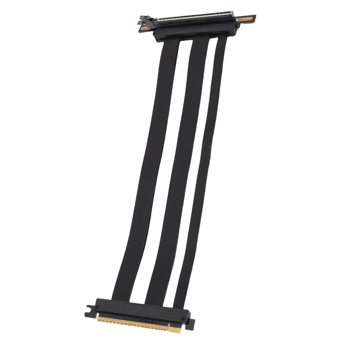 aqxreight aqxreight Kabel Nośny PCIe 5.0 X16 Ekranowany Pod Kątem 90 Stopni Przedłużacz GPU do Modeli i Serwerów RTX 4090, ITX Szybki Kabel PCI 5.0 X16 128 Gb/s Elastyczna Konstrukcja do Obudów