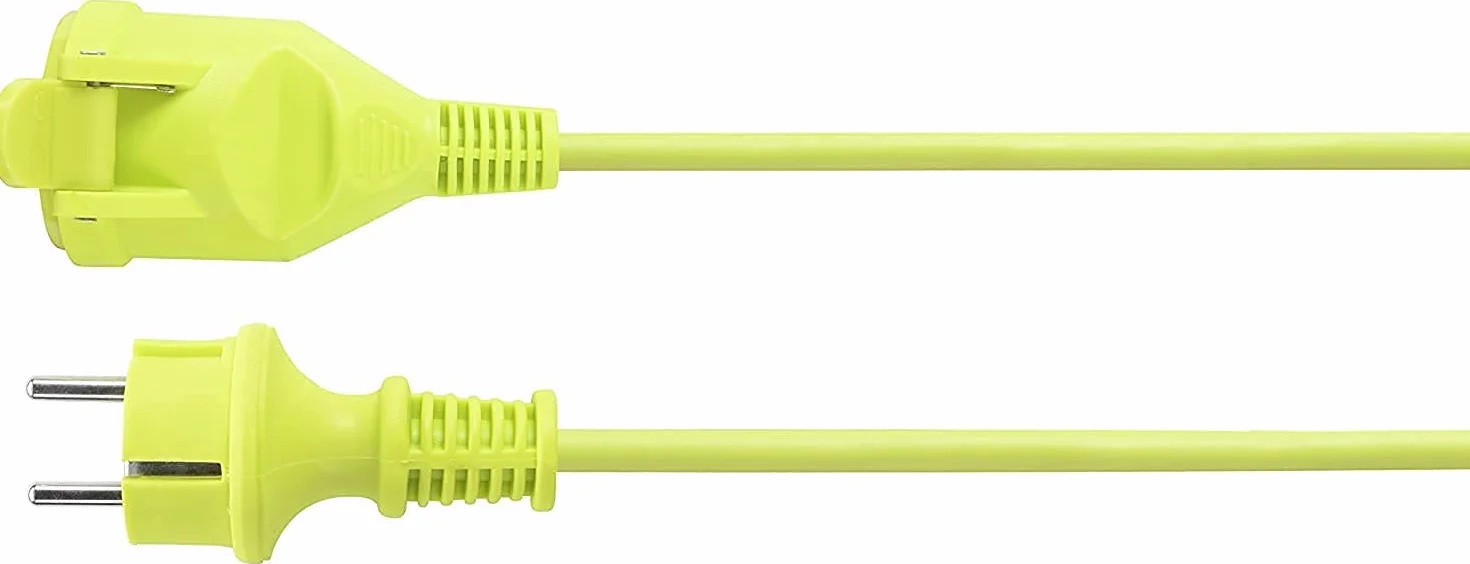 Masterplug - Przedłużacz prądu (10 m, przedłużacz Schuko, elektroniczny przedłużacz IP44, kolor zielony
