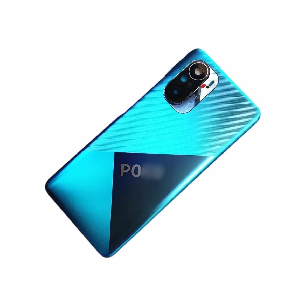 SHOWGOOD tylna szyba do Xiaomi Poco F3, obudowa na baterie z częściami naprawczymi obiektywu aparatu, czarna