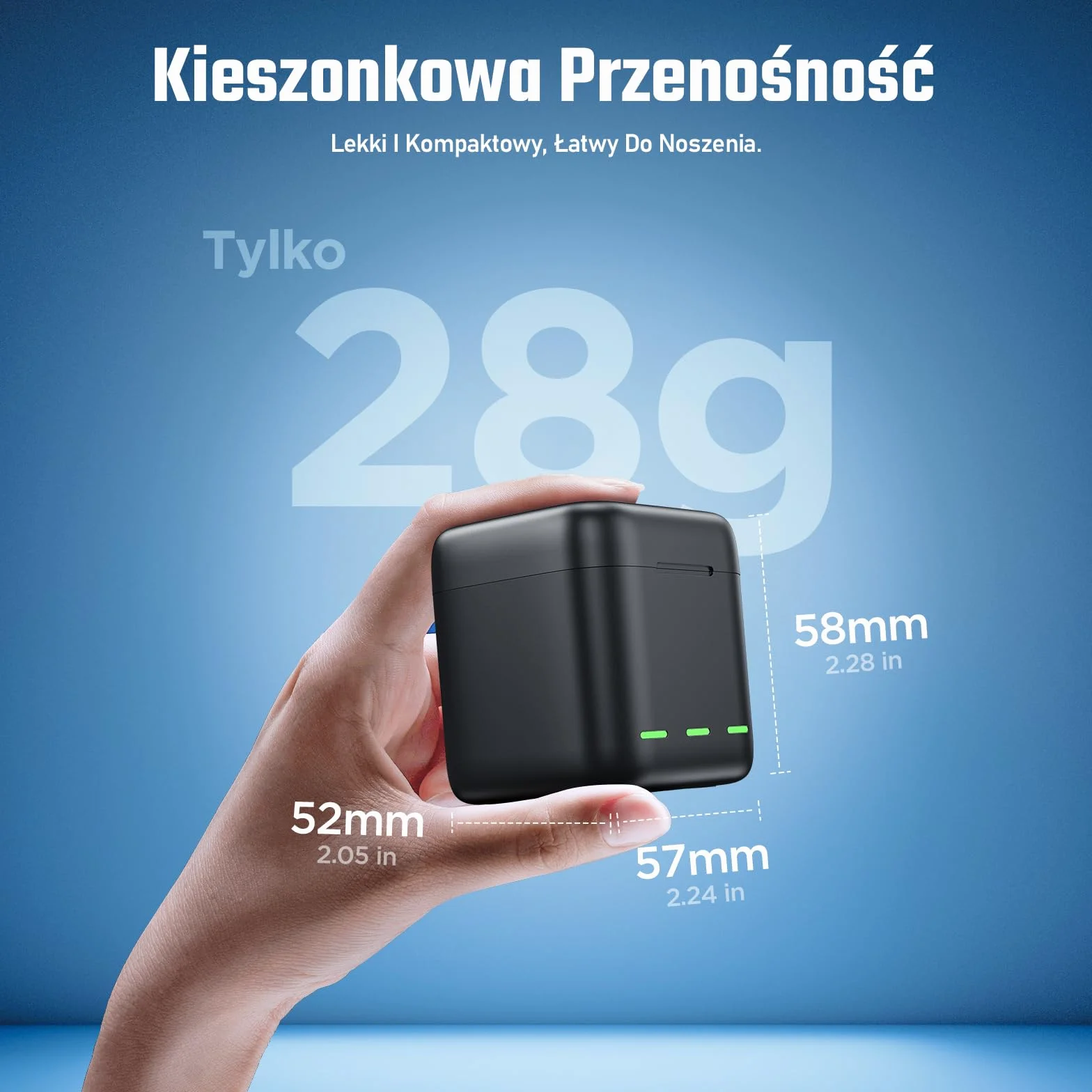 Jeebel Szybka ładowarka 3 gniazda USB-C do GoPro Hero 13 Black