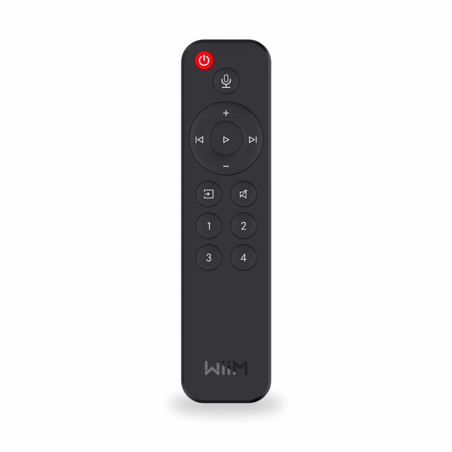 WiiM Pilot głosowy do WiiM Mini i Pro Audio Streamer, Push-to-Talk, 4 przyciski ustawień muzyki