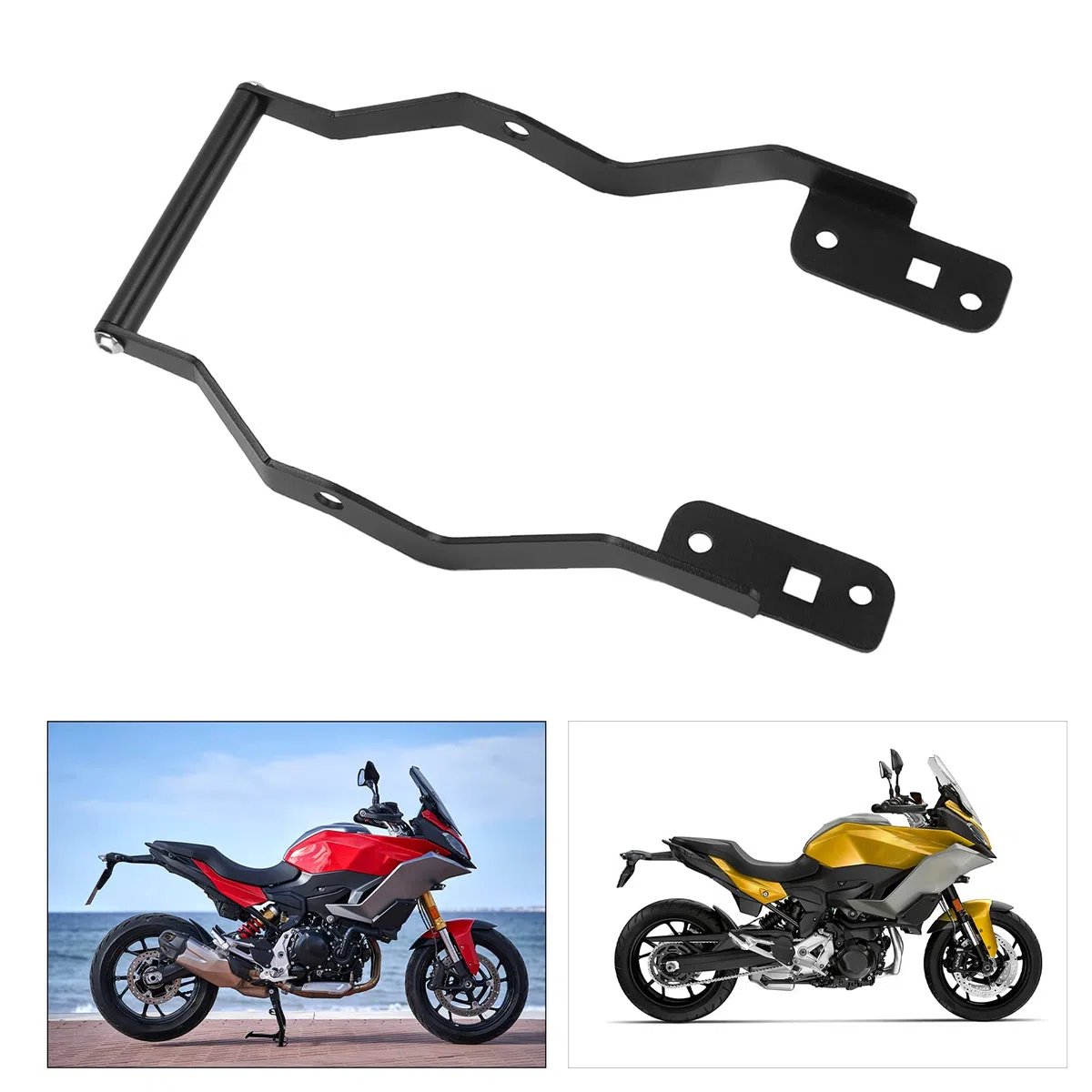 Uchwyt GPS, Motocyklowy Uchwyt Montażowy GPS Zamiennik Stojaka na Telefon Komórkowy do F900R F900XR 2020-2021 (czarny)