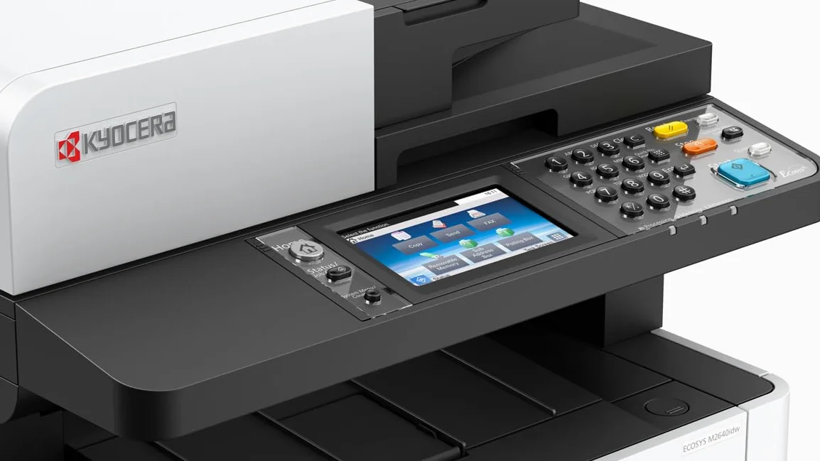 Kyocera Ecosys M2735dw bezprzewodowa drukarka wielofunkcyjna, czarno-biała, 35 stron na minutę. Skaner kopiarka, faks, drukarka Wi-Fi, urządzenie wielofunkcyjne, w zestawie z funkcją druku mobilnego