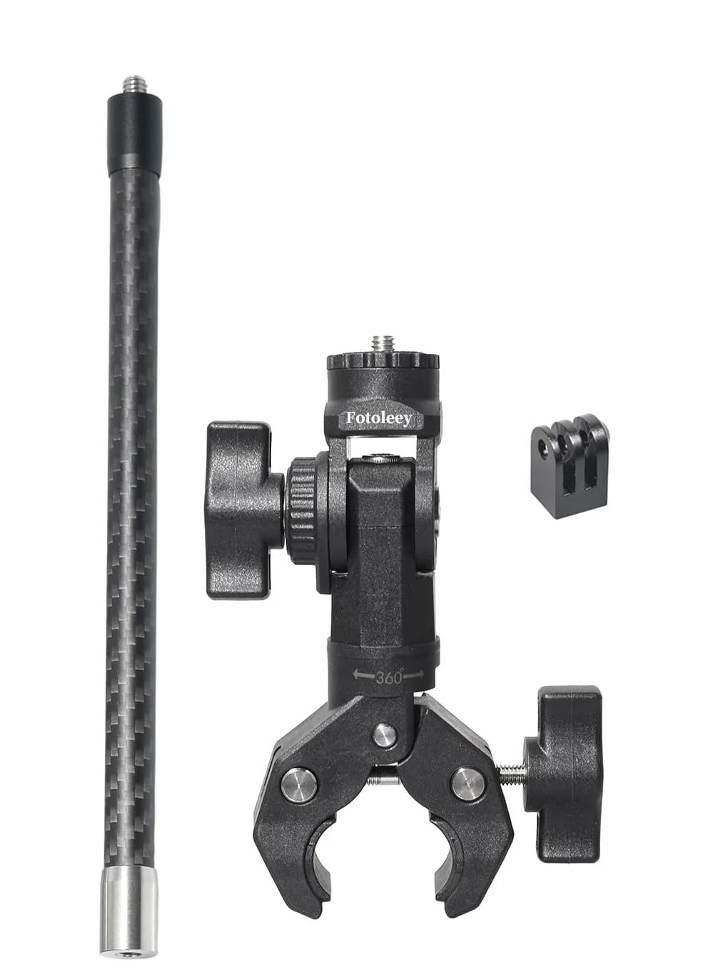 360 uchwyt na kamerę motocyklową, uchwyt na kierownicę rowerową do Insta360 X5, X4, X3, X2, Ace Pro, Ace, GoPro z drążkiem przedłużającym