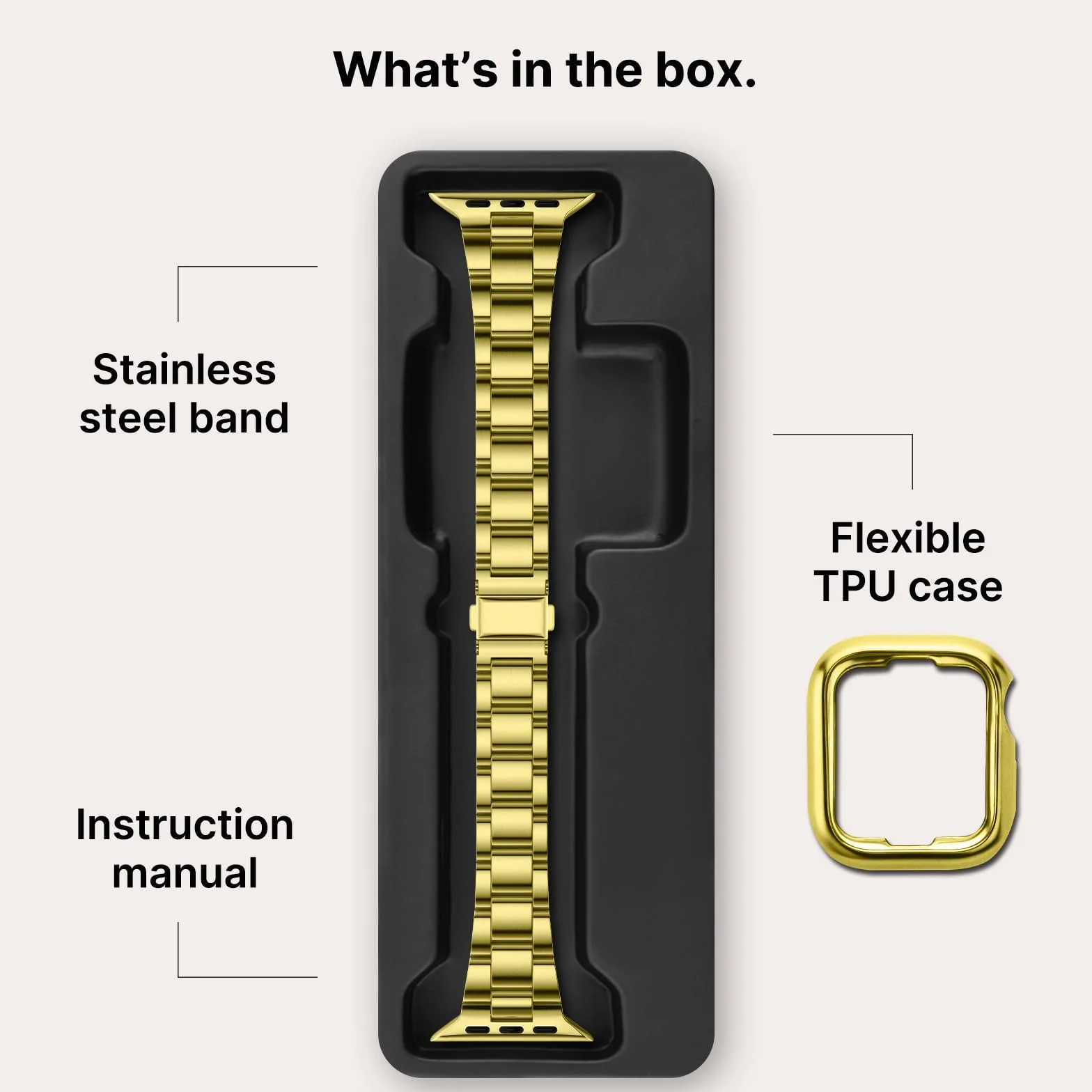 Fullmosa Pasek ze stali nierdzewnej kompatybilny z Apple Watch 40/41/38 mm do iWatch SE 3 2 1/Series 9 8 7 6 5 4 3 2 1 różowe złoto