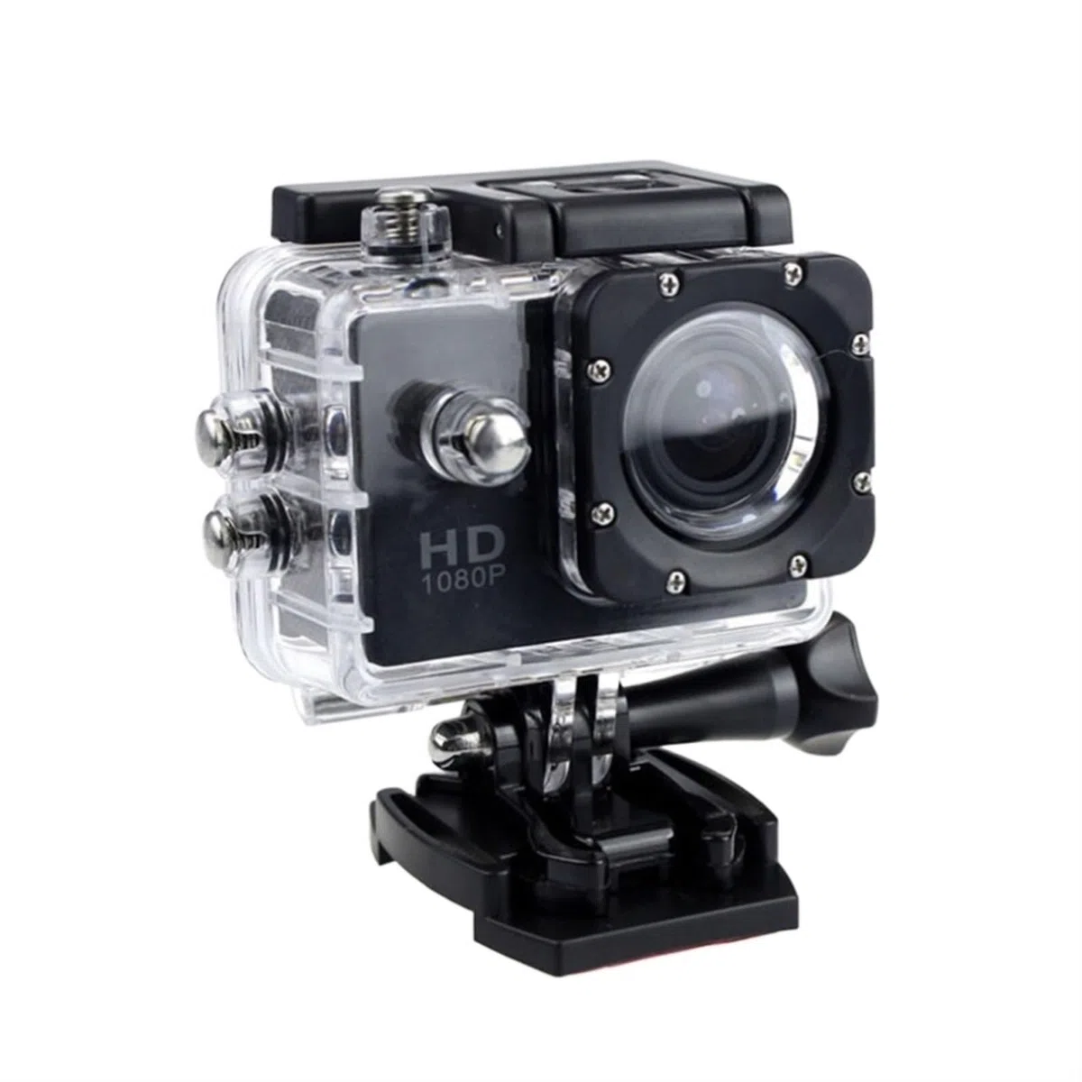 Mini HD 1080P wodoodporna kamera sportowa 2.0 Cal 32G Outdoor Motion Sking DV do akcji wideo kask rowerowa cyfrowa Bezproblemowa PrzenośNość(Cam add8gb card,Black)