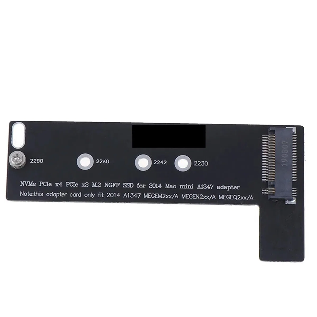 PCI-Ex4 M.2 NGFF NVME AHCI SSD konwerter karty adapter do 2014macbook A1347