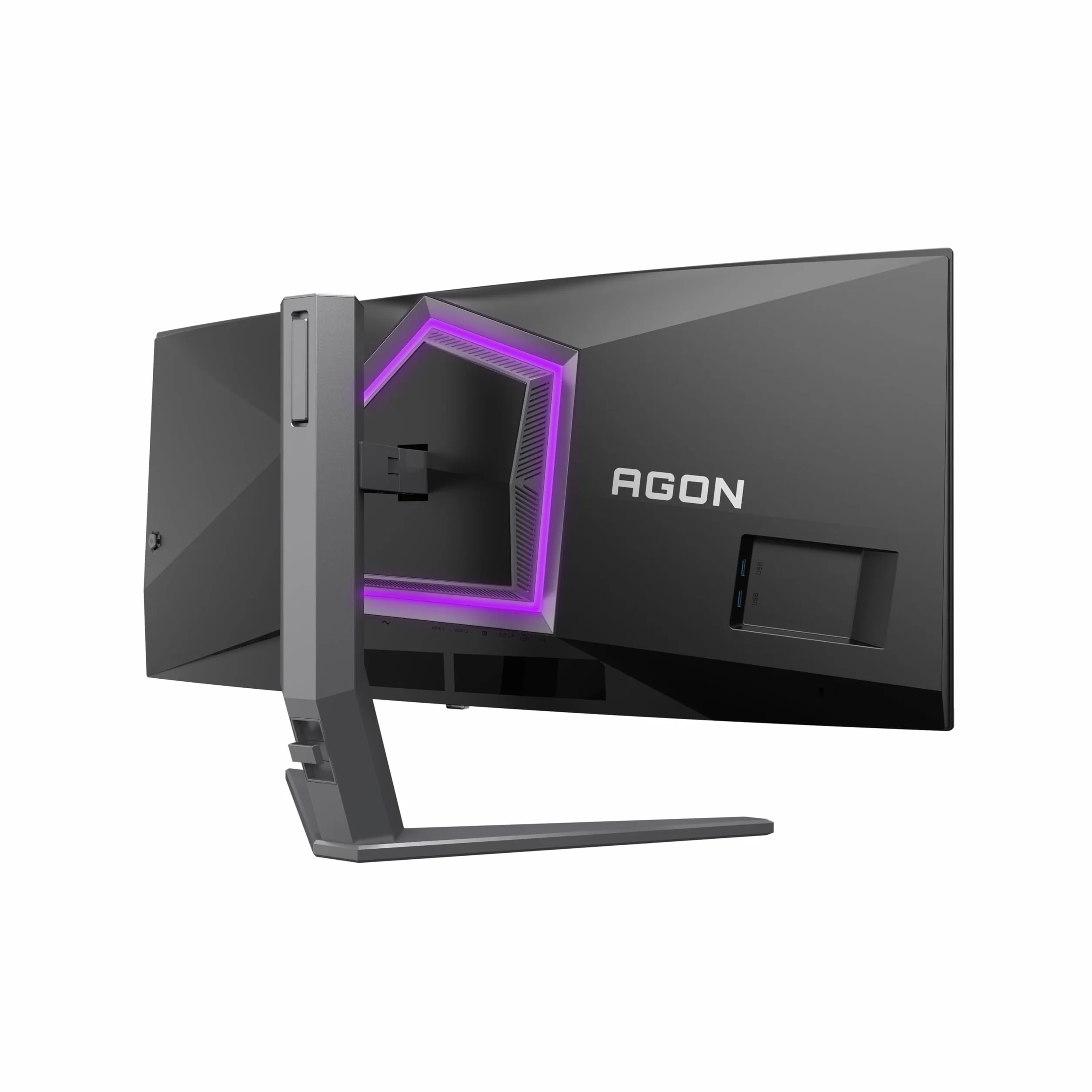 AOC Zakrzywiony monitor, AG346UCDAM 34 Cal 175 Hz QD-OLED Płytka, 0.03ms GtG, HDR400 TrueBlack, FreeSync Premium, G-Sync Kompatybilny, głośniki, USB Hub(3440x1440 HDMI 2X 2.0 DP 1x 1.4) Czarny