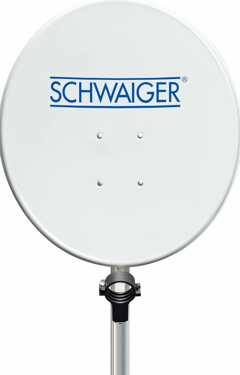 SCHWAIGER Antena Satelitarna Offsetowa 55 x 62 cm Stal Jasnoszara