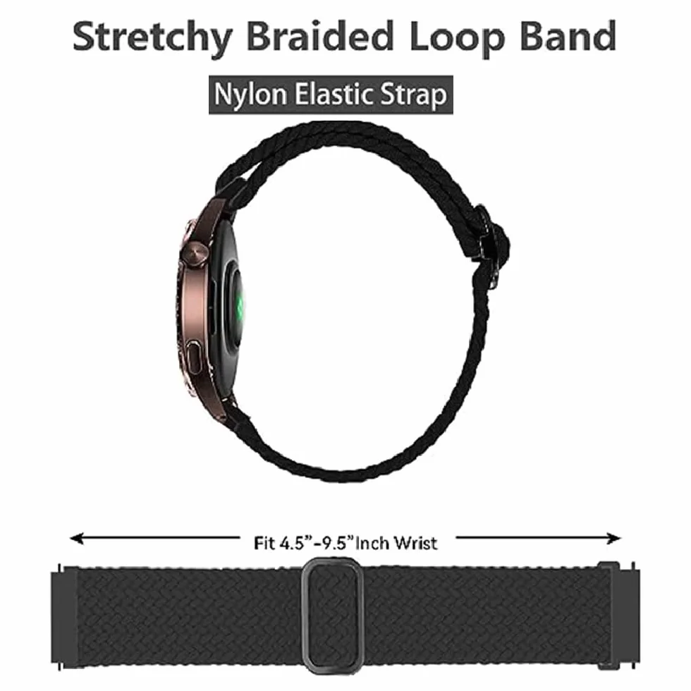 Nylonowy pasek zapasowy do zegarka Garmin Vivoactive 4/Forerunner 255/255 Music/265/745, 22 mm, sportowy pasek do zegarka Garmin Venu 3/Venu 2/First Avenger/Darth Vader