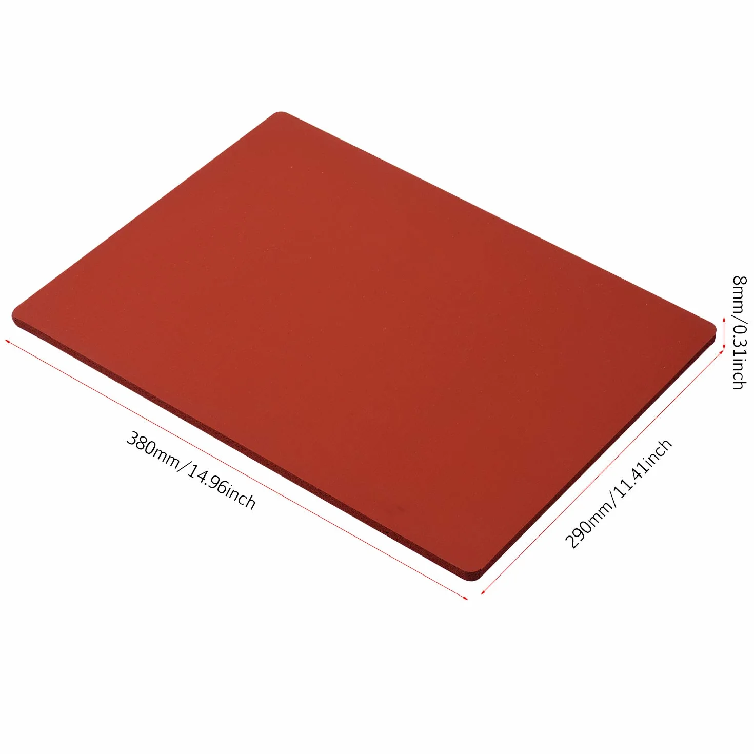 290 x 380 x 8 mm mata do prasowania na gorąco silikonowa gumowa podkładka odporna na wysokie temperatury płyta kompatybilna z łatwym prasowaniem 2 do prasy termicznej