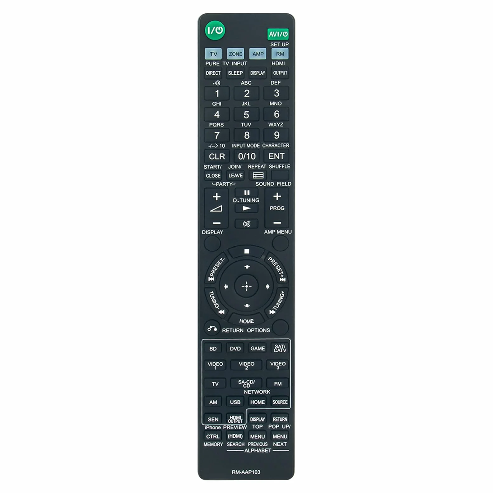 ALLIMITY RM-AAP103 pilot zastępczy pasuje do systemu AV Sony STR-DH820 STR-DN1040 STR-DH1040 STRDH820 STRDN1040 STRDH1040 STR DH820 DN1040 DH1040 RMAAP103