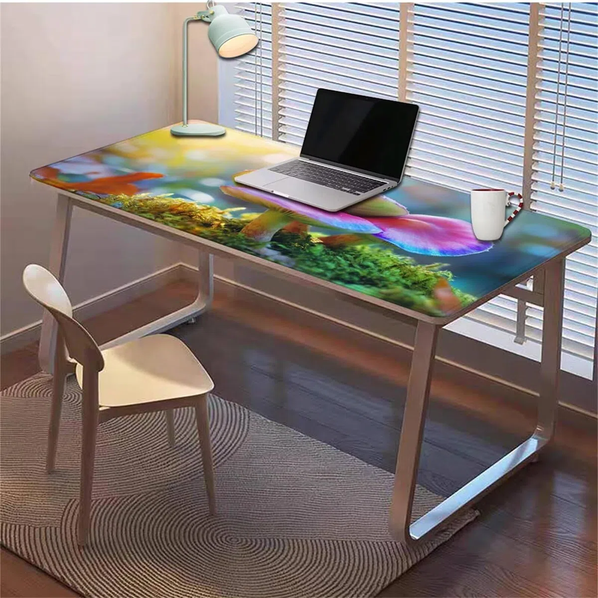 Gamingowa podkładka pod mysz 1200 x 600 x 3 mm, XXL, wodoszczelna, odporna na ścieranie, z przyszytymi krawędziami, podkładka na biurko, poprawia prędkość i precyzję do laptopa, komputera, wzór Xn-634