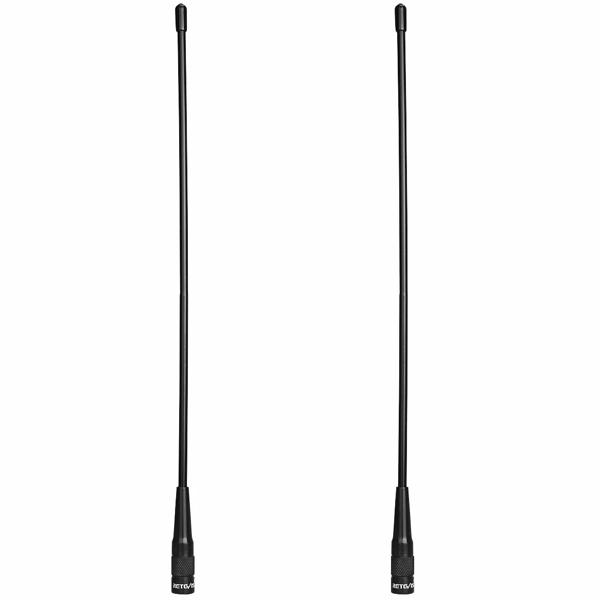 Retevis Antena radiowa RHD771, SMA-M, Dual Band UHF/VHF antena Retevis RA89 HA1UV RT1 RT3S RT81 RT85, kompatybilna z Baofeng UV-3R TYT M Woxun KG-UV9D (2 szt.)