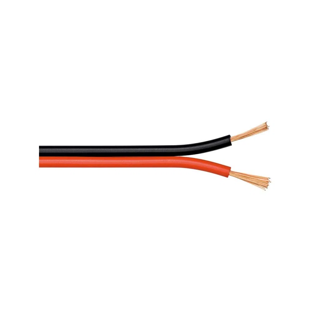 Goobay 67735 kabel głośnikowy 2 x 2,5 mm² przewód CCA/kabel audio na metry/Speaker Cable kabel kablowy kabel audio/kabel do subwoofera/czerwony czarny / 10 m
