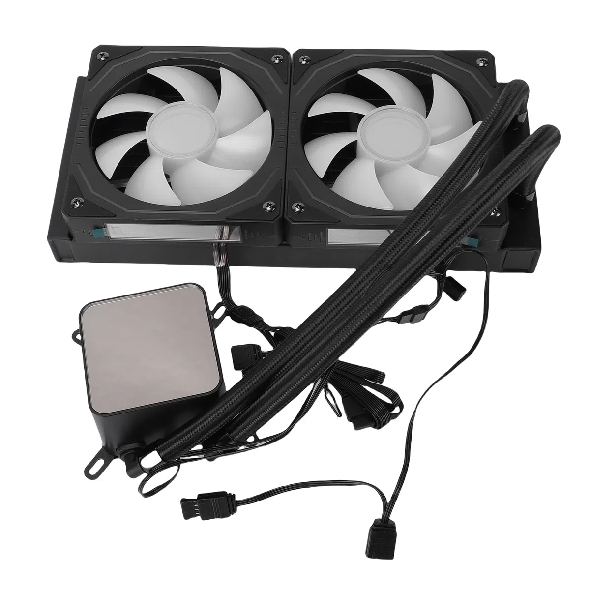 Generic Płynna Chłodnica Procesora RGB Zaawansowana Technologia Uszczelniania dla LGA 1700 2011 2066 Płynna Chłodnica Procesora ARGB Pasuje do Gniazda AM4 AM5 PC Wodna dla Entuzjastów Podkręcania