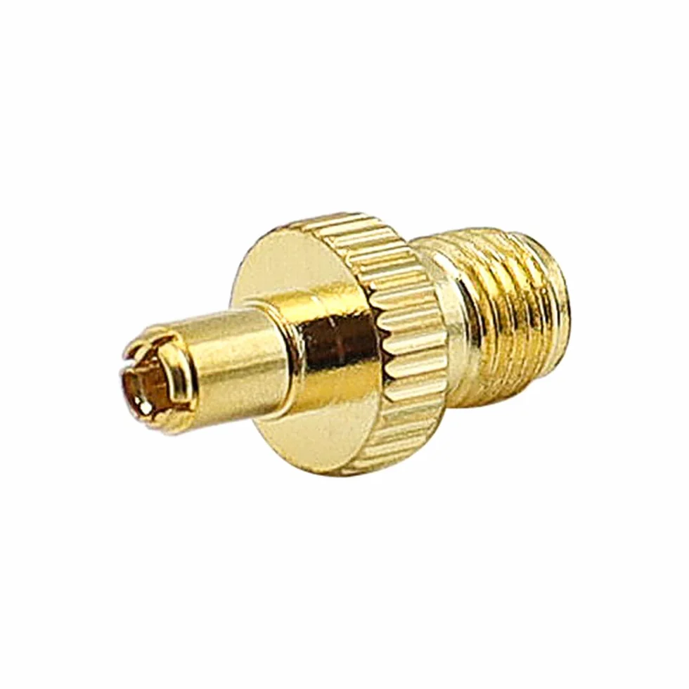 Alnicov 2szt SMA żeński do TS9 męski adapter TS9 do SMA adapter antenowy koncentryczny złącze pozłacane do zewnętrznej anteny kompatybilny z routerem 4G mobilny szerokopasmowy,