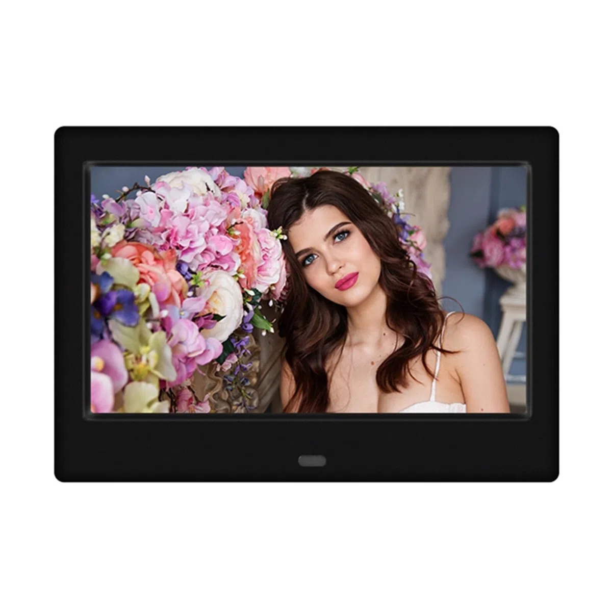 7 Cal Cyfrowa Ramka Na Zdjęcia HD 800x480 LED Inteligentny Elektroniczny Album Fotograficzny LCD Ramka Na Zdjęcia MP3 MP4 Odtwarzacz Muzyczny Z Pilotem Easy Share(Black)