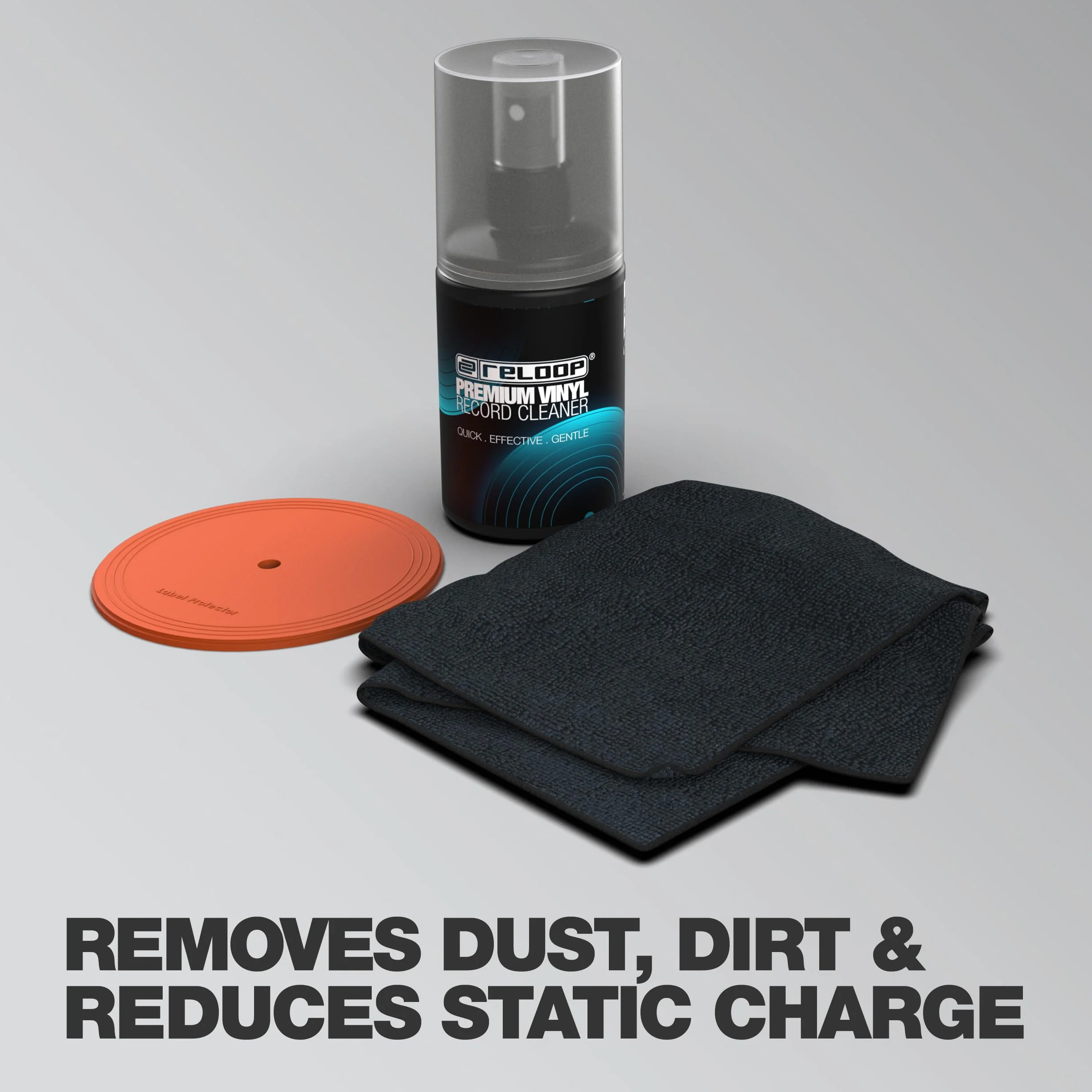 Reloop Premium 3-w-1 Record Care Set – kompletne rozwiązanie do czyszczenia płyt winylowych i płyt CD