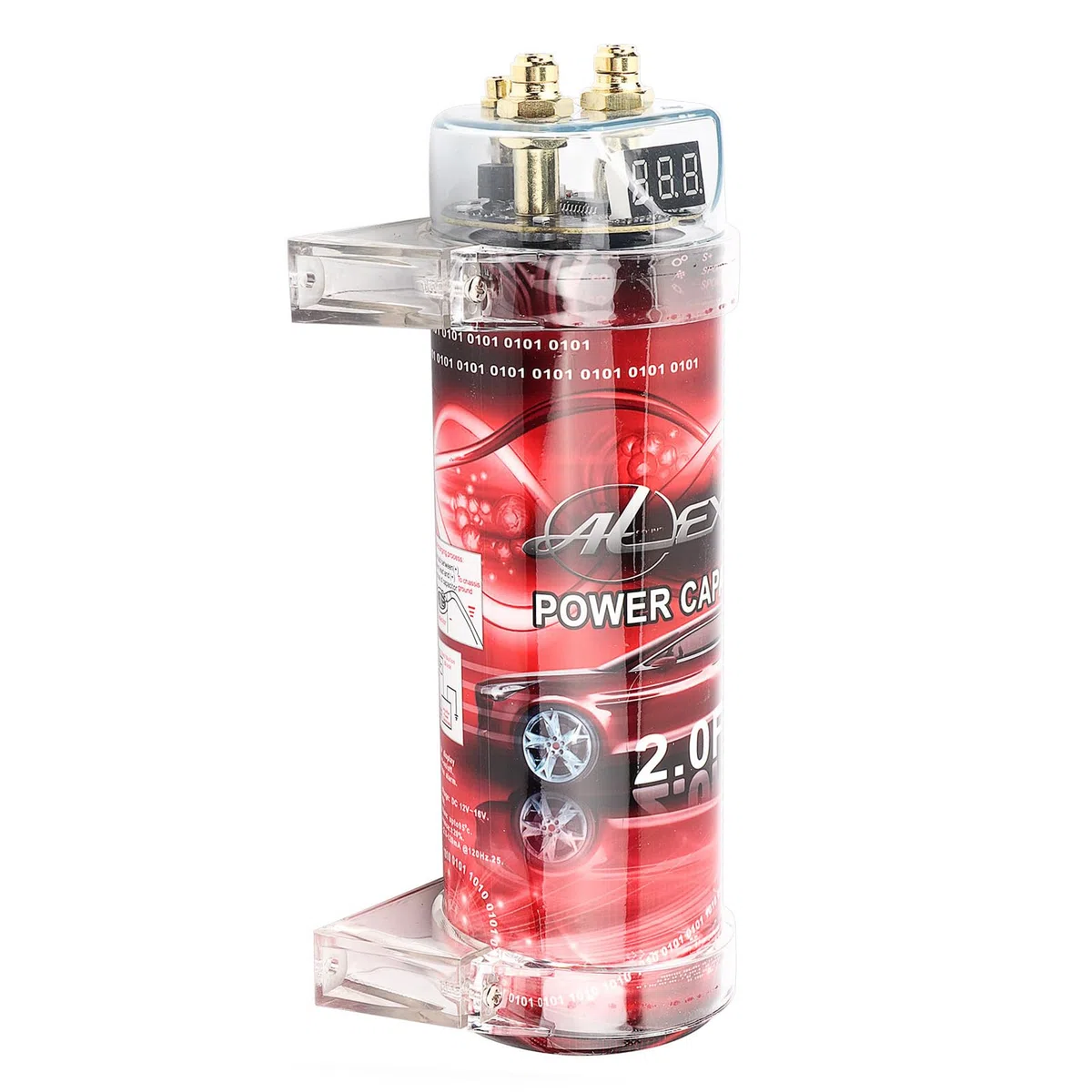 Dioche 2 Samochodowy Regulator Napięcia Wzmacniacza Kondensatorowego z Cyfrowym Wyświetlaczem dla Systemów 10-16 V DC